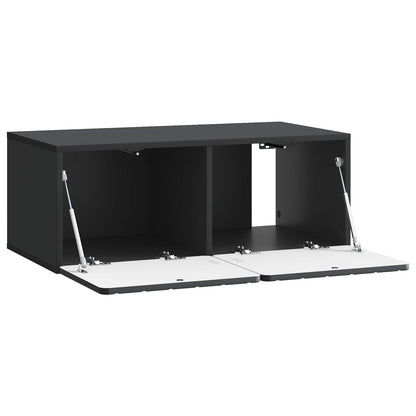 Mobile Porta TV da Muro Nero 78,5 x 41 x 30 cm | homemem39