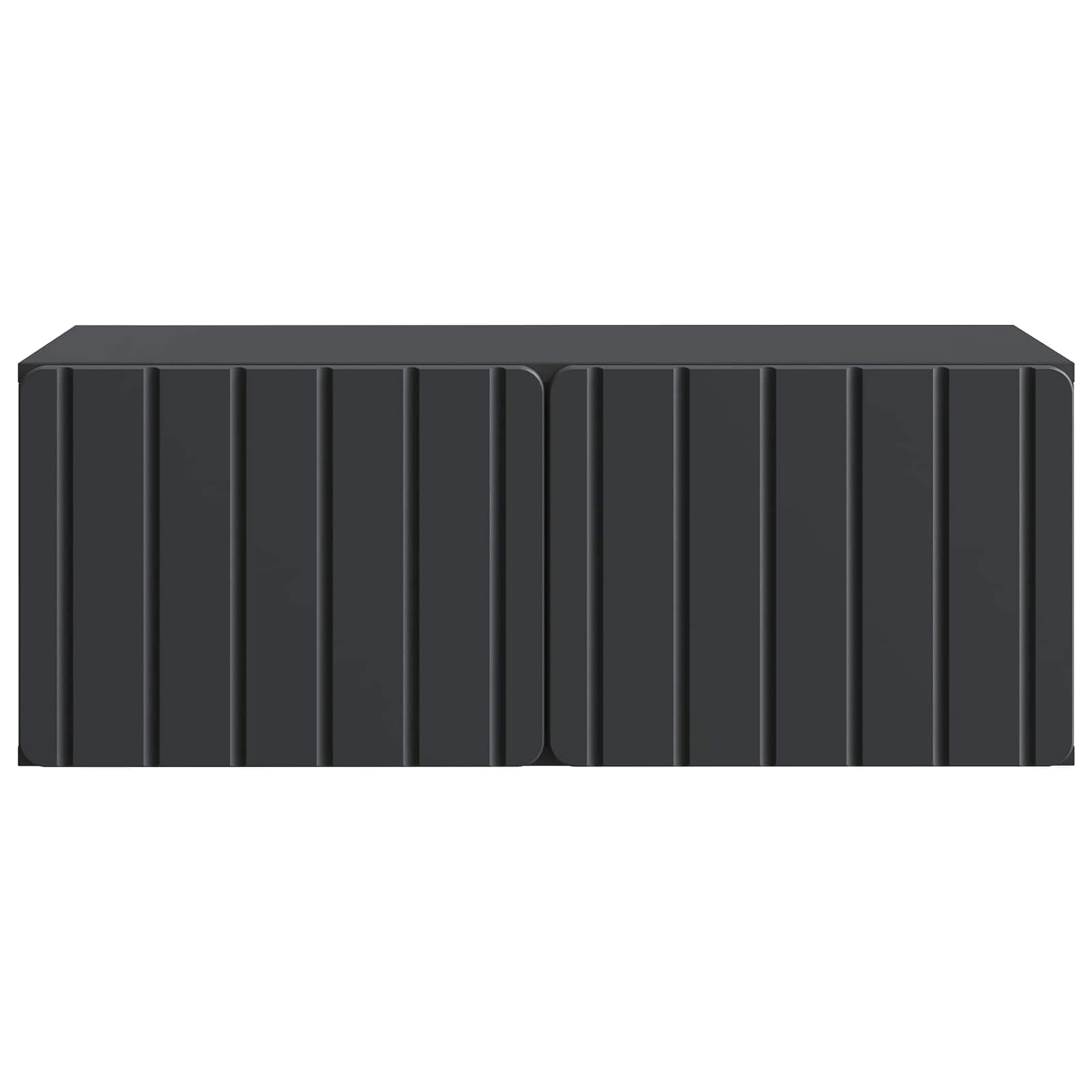 Mobile Porta TV da Muro Nero 78,5 x 41 x 30 cm | homemem39
