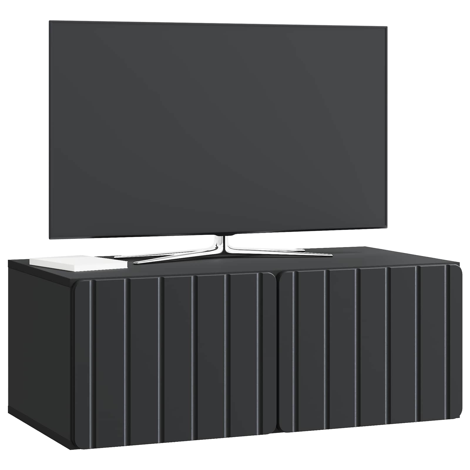 Mobile Porta TV da Muro Nero 78,5 x 41 x 30 cm | homemem39