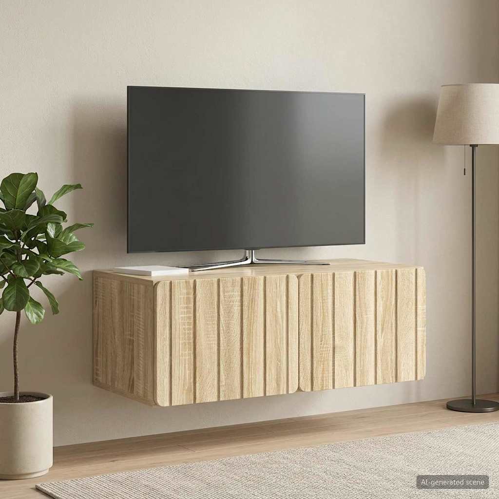 Mobile Porta TV da Muro 78,5 x 41 x 30 cm Rovere Sonoma