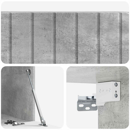 Mobile Porta TV da Muro Grigio Cemento 78,5 x 41 x 30 cm | homemem39
