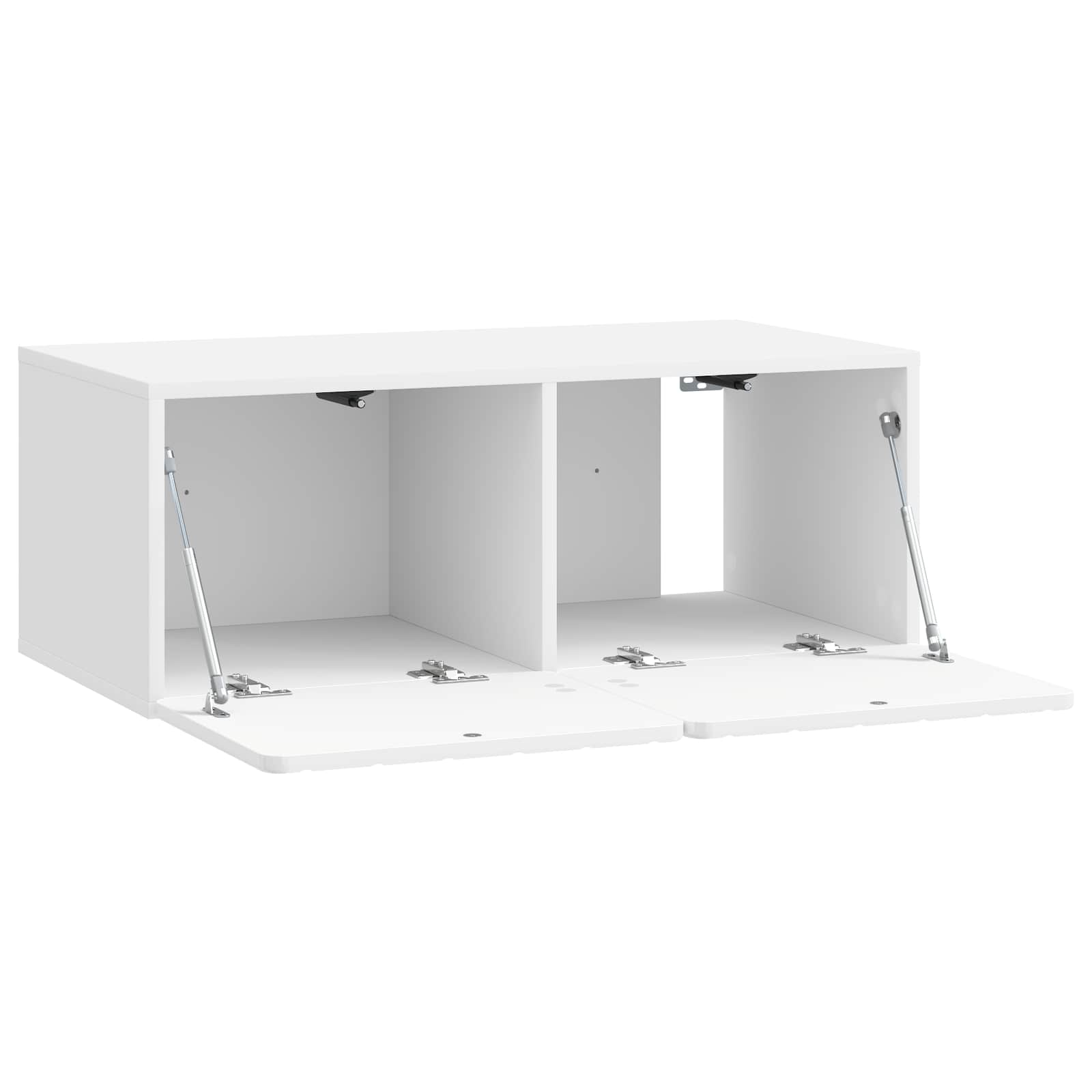 Mobile Porta TV da Muro Bianco Lucido 78,5 x 41 x 30 cm | homemem39