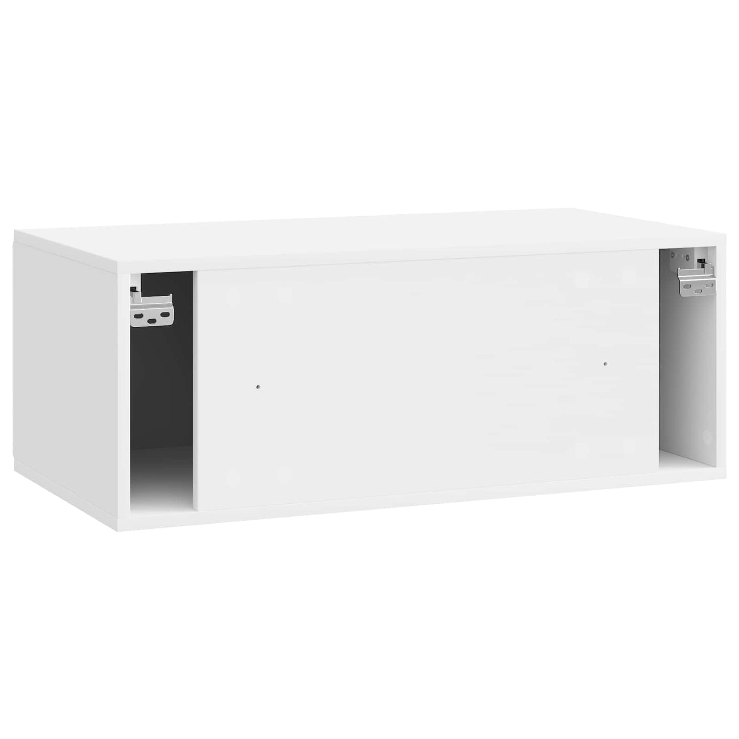 Mobile Porta TV da Muro Bianco Lucido 78,5 x 41 x 30 cm | homemem39
