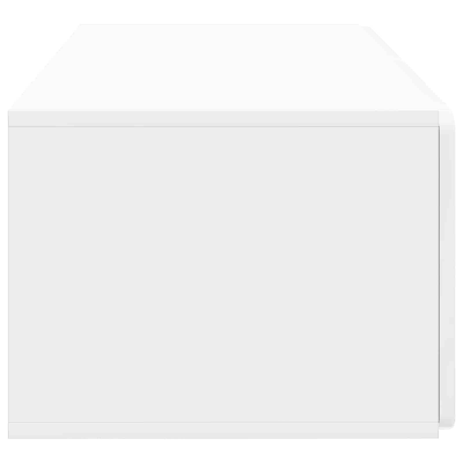 Mobile Porta TV da Muro Bianco Lucido 78,5 x 41 x 30 cm | homemem39