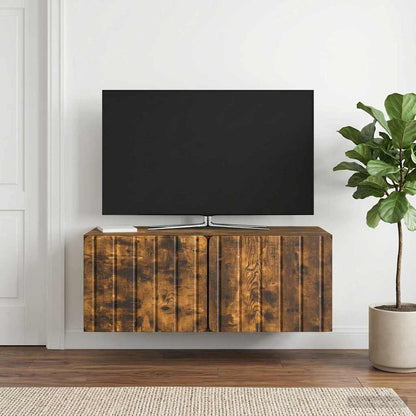 Mobile Porta TV da Muro 78,5 x 41 x 30 cm Rovere Fumo