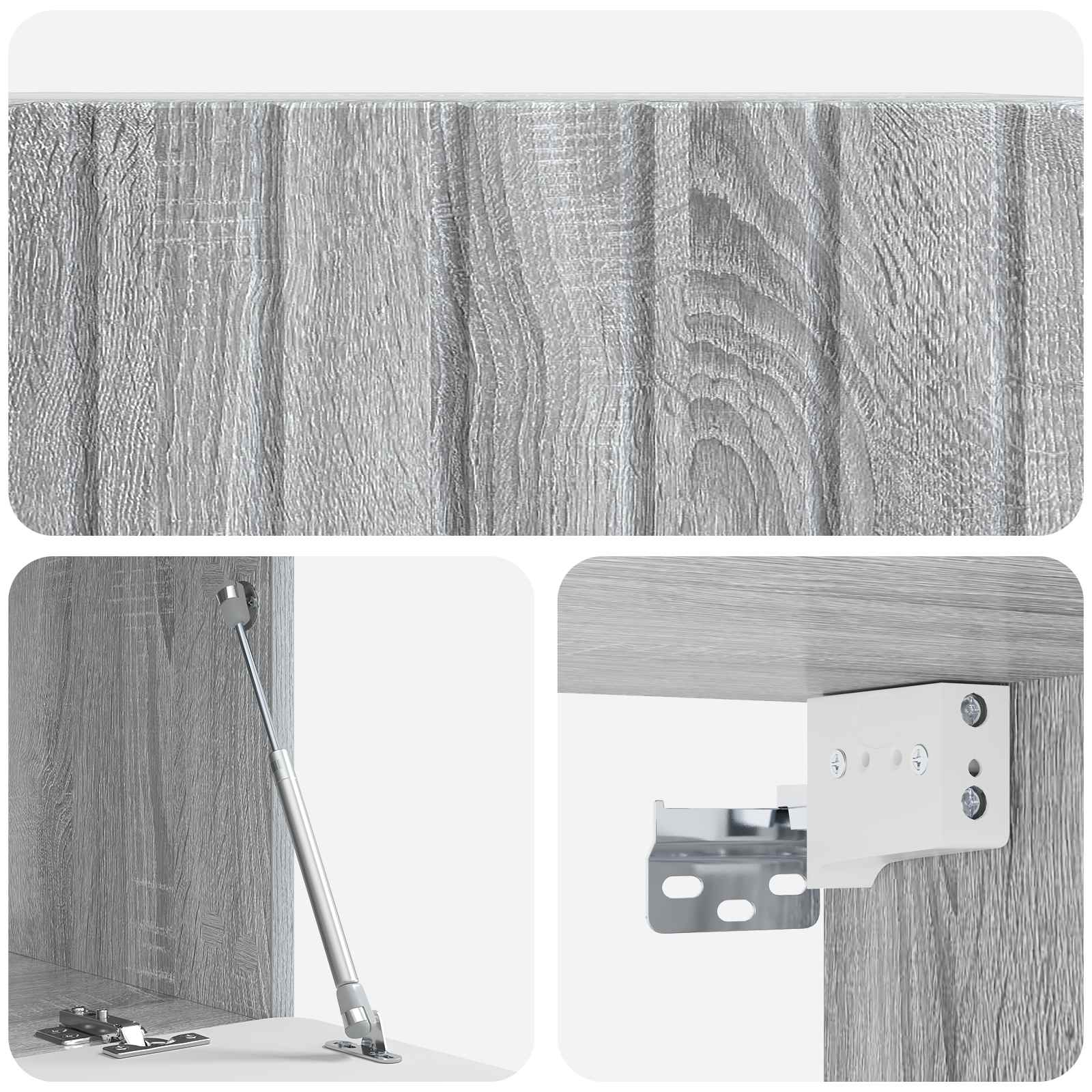 Mobile Porta TV da Muro Grigio Sonoma 78,5 x 41 x 30 cm | homemem39