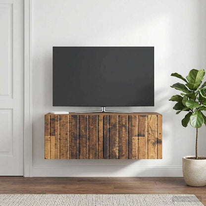 Mobile Porta TV da Muro 78,5 x 41 x 30 cm Legno antico