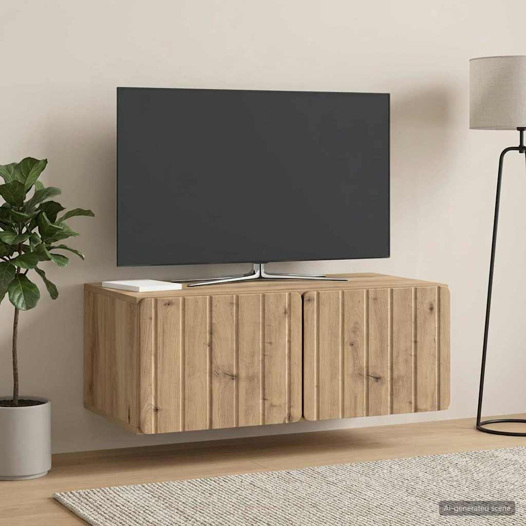 Mobile Porta TV da Muro 78,5 x 41 x 30 cm Rovere Artigianale
