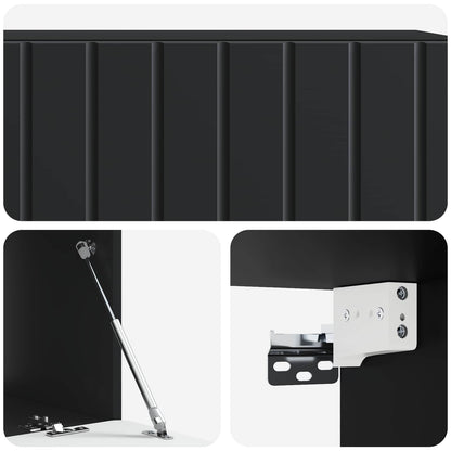 Mobile Porta TV da Muro 98 x 41 x 30 cm Nero