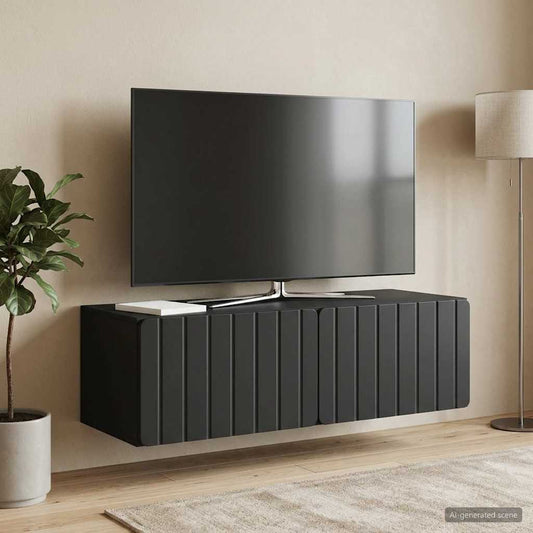 Mobile Porta TV da Muro 98 x 41 x 30 cm Nero