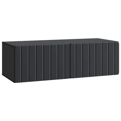 Mobile Porta TV da Muro Montaggio a parete Nero 98 x 41 x 30 cm | homemem39
