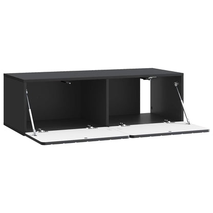 Mobile Porta TV da Muro Montaggio a parete Nero 98 x 41 x 30 cm | homemem39