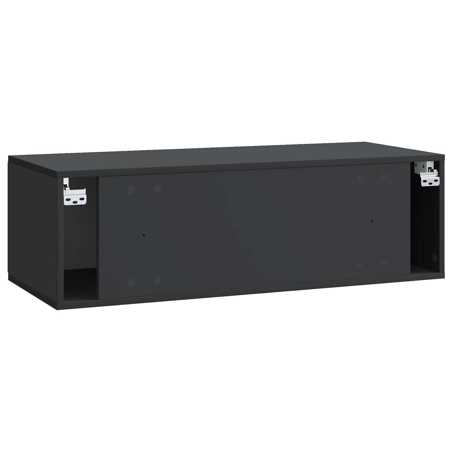 Mobile Porta TV da Muro Montaggio a parete Nero 98 x 41 x 30 cm | homemem39