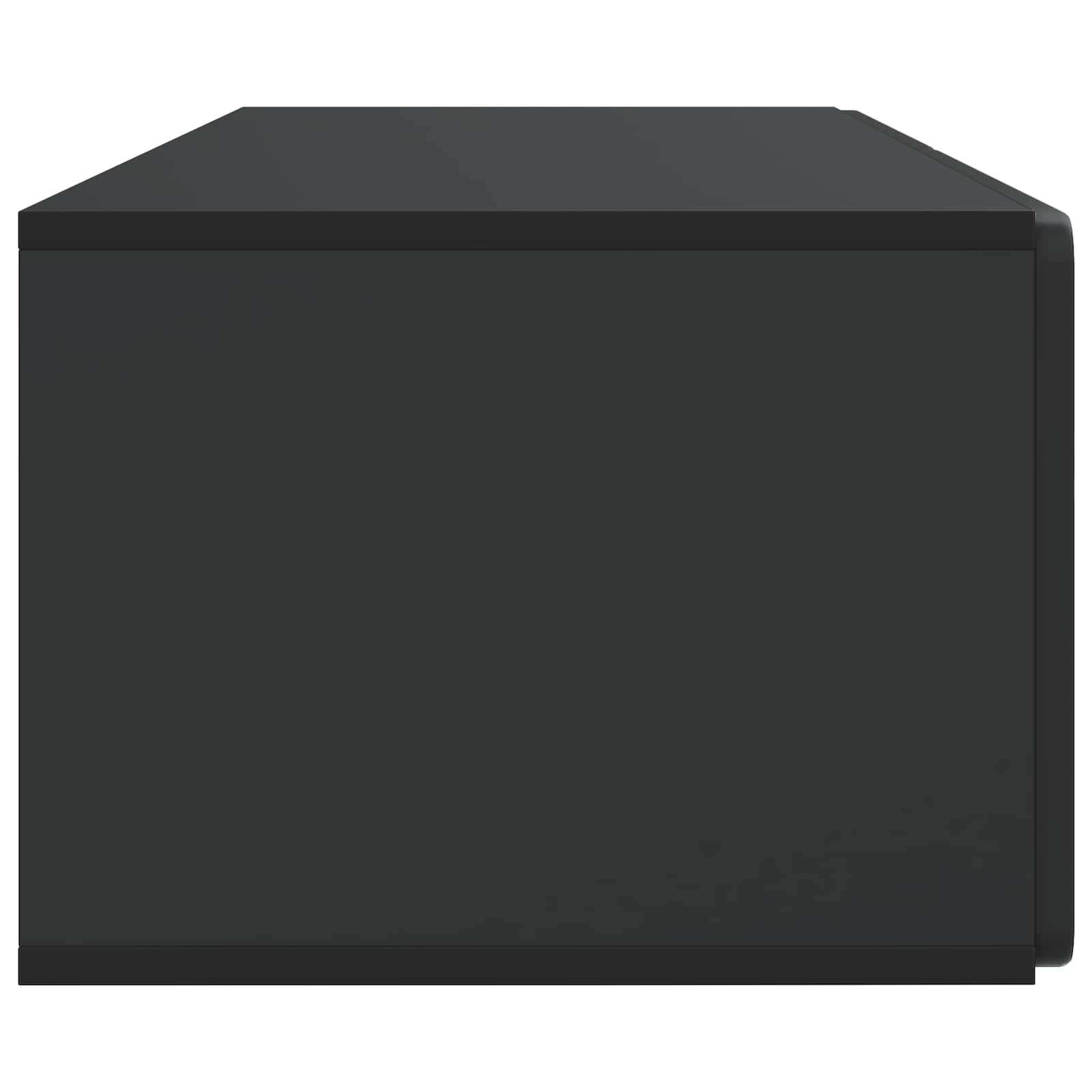 Mobile Porta TV da Muro Montaggio a parete Nero 98 x 41 x 30 cm | homemem39