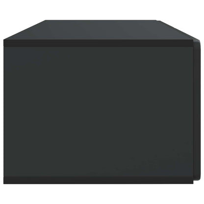 Mobile Porta TV da Muro Montaggio a parete Nero 98 x 41 x 30 cm | homemem39