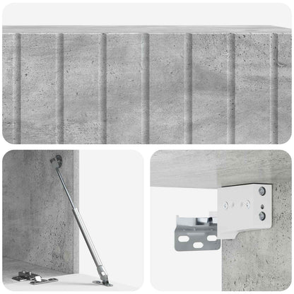 Mobile Porta TV da Muro 98 x 41 x 30 cm Grigio Cemento