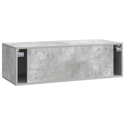 Mobile Porta TV da Muro 98 x 41 x 30 cm Grigio Cemento