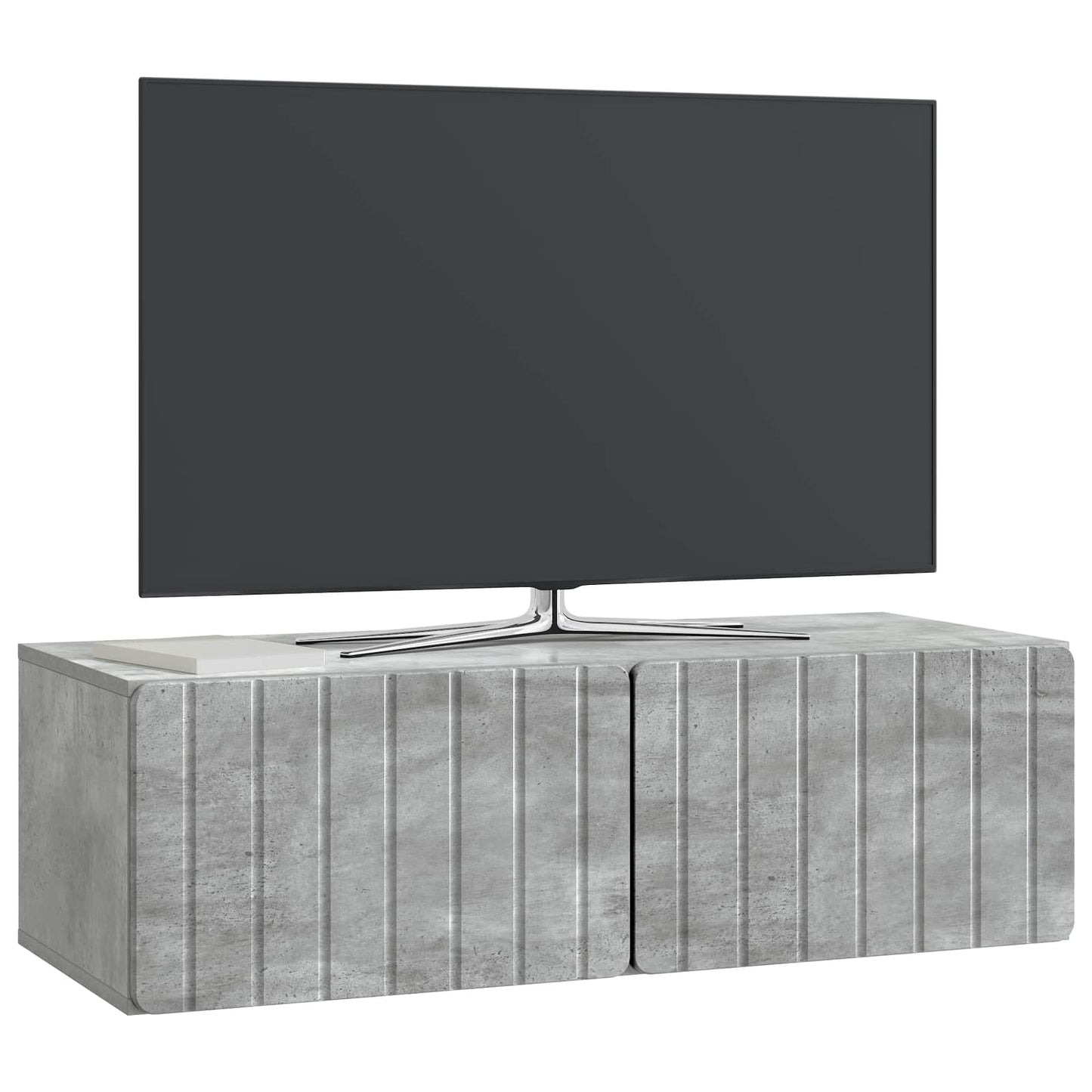 Mobile Porta TV da Muro 98 x 41 x 30 cm Grigio Cemento