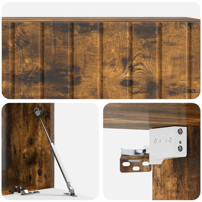 Mobile Porta TV da Muro Rovere Fumo 98 x 41 x 30 cm | homemem39