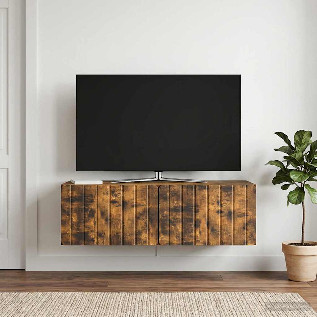 Mobile Porta TV da Muro Rovere Fumo 98 x 41 x 30 cm