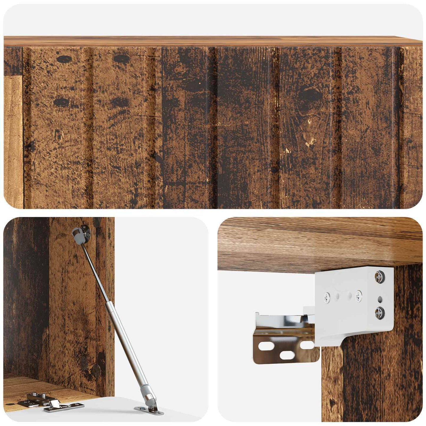Mobile Porta TV da Muro Legno antico 98 x 41 x 30 cm | homemem39