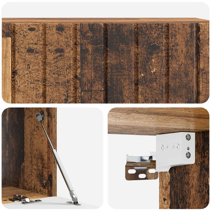 Mobile Porta TV da Muro Legno antico 98 x 41 x 30 cm | homemem39