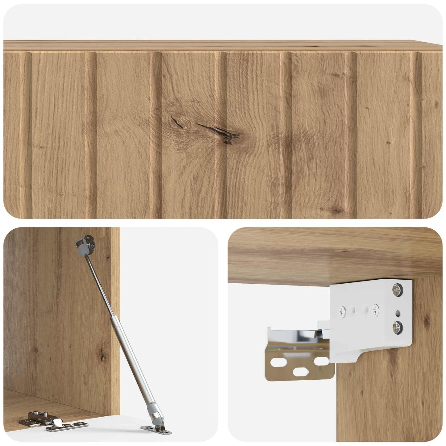 Mobile Porta TV da Muro Rovere Artigianale 98 x 41 x 30 cm | homemem39