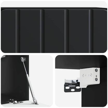 Mobile Porta TV da Muro 59,5 x 31 x 30 cm Nero