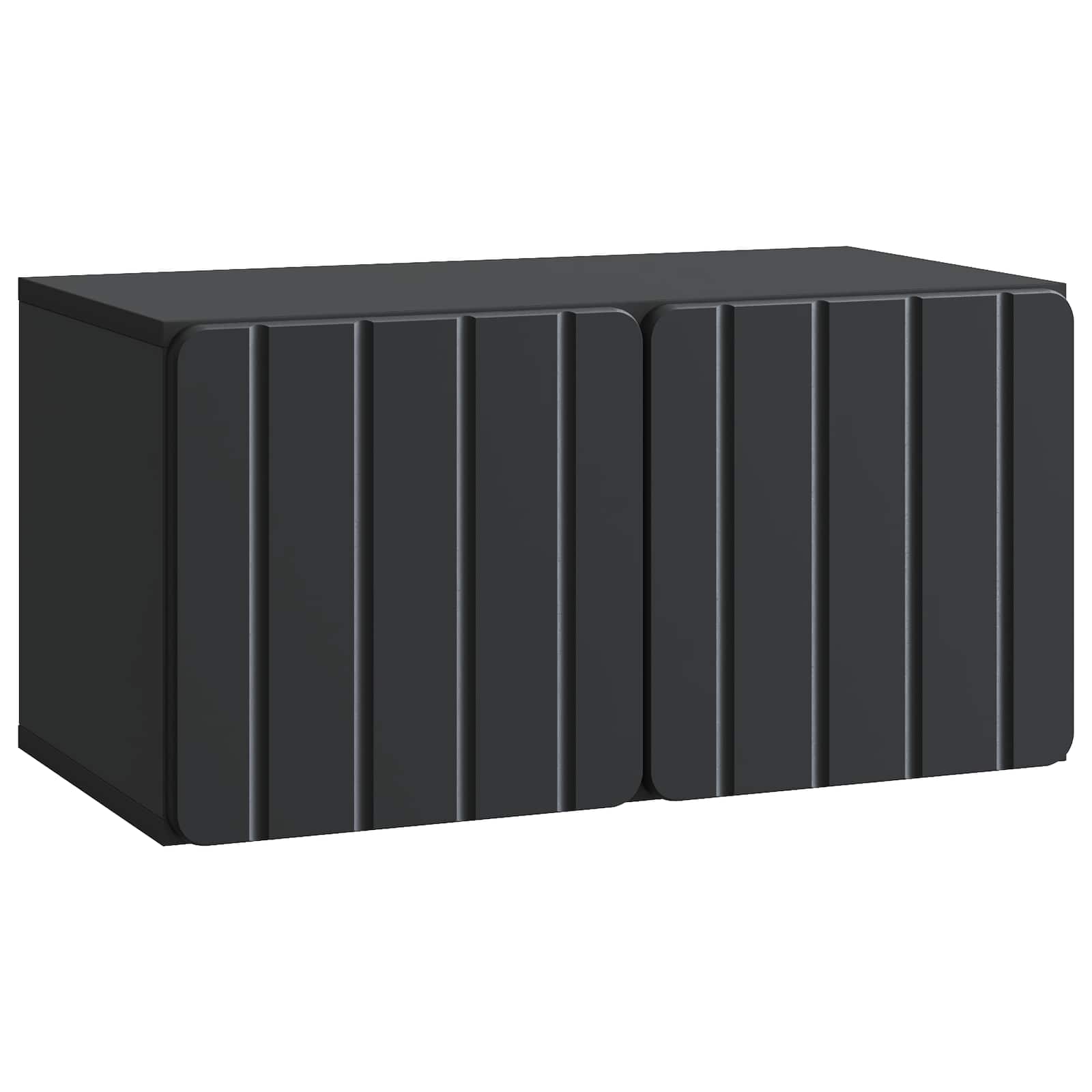 Mobile Porta TV da Muro Nero 59,5 x 31 x 30 cm | homemem39