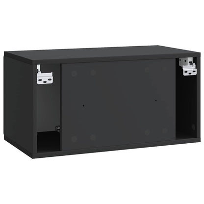 Mobile Porta TV da Muro 59,5 x 31 x 30 cm Nero