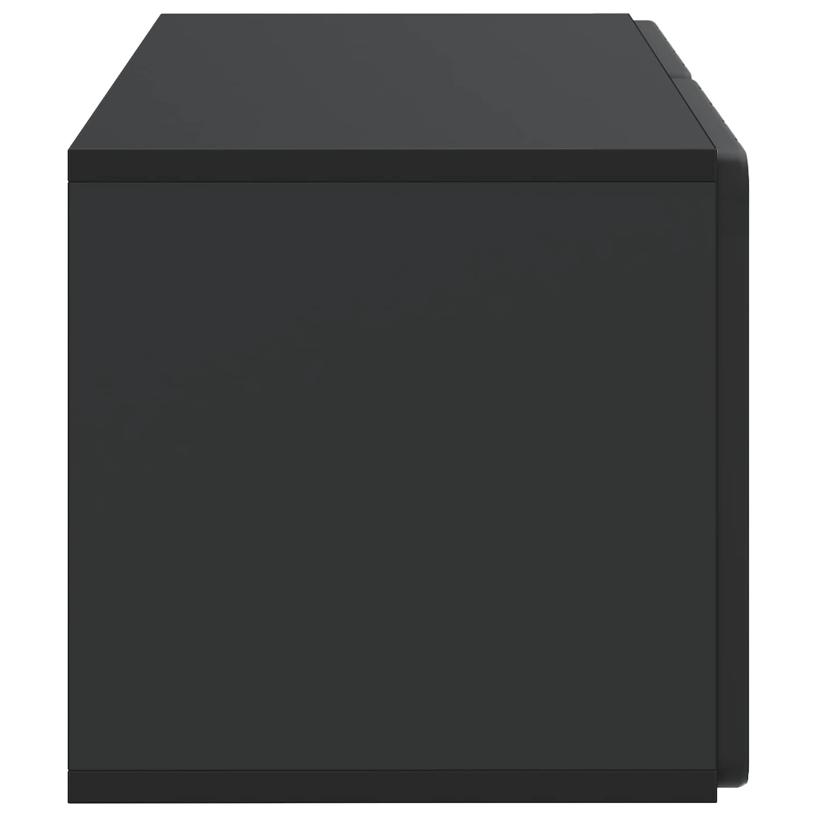 Mobile Porta TV da Muro Nero 59,5 x 31 x 30 cm | homemem39