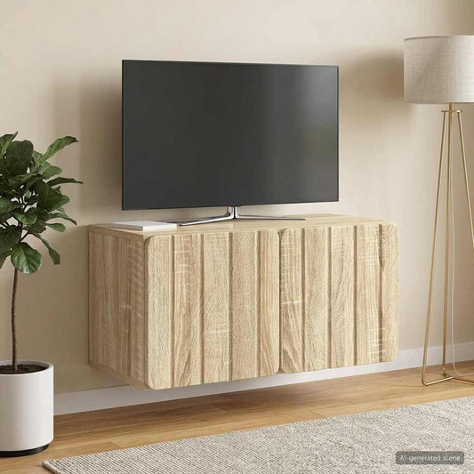 Mobile Porta TV da Muro 59,5 x 31 x 30 cm Rovere Sonoma