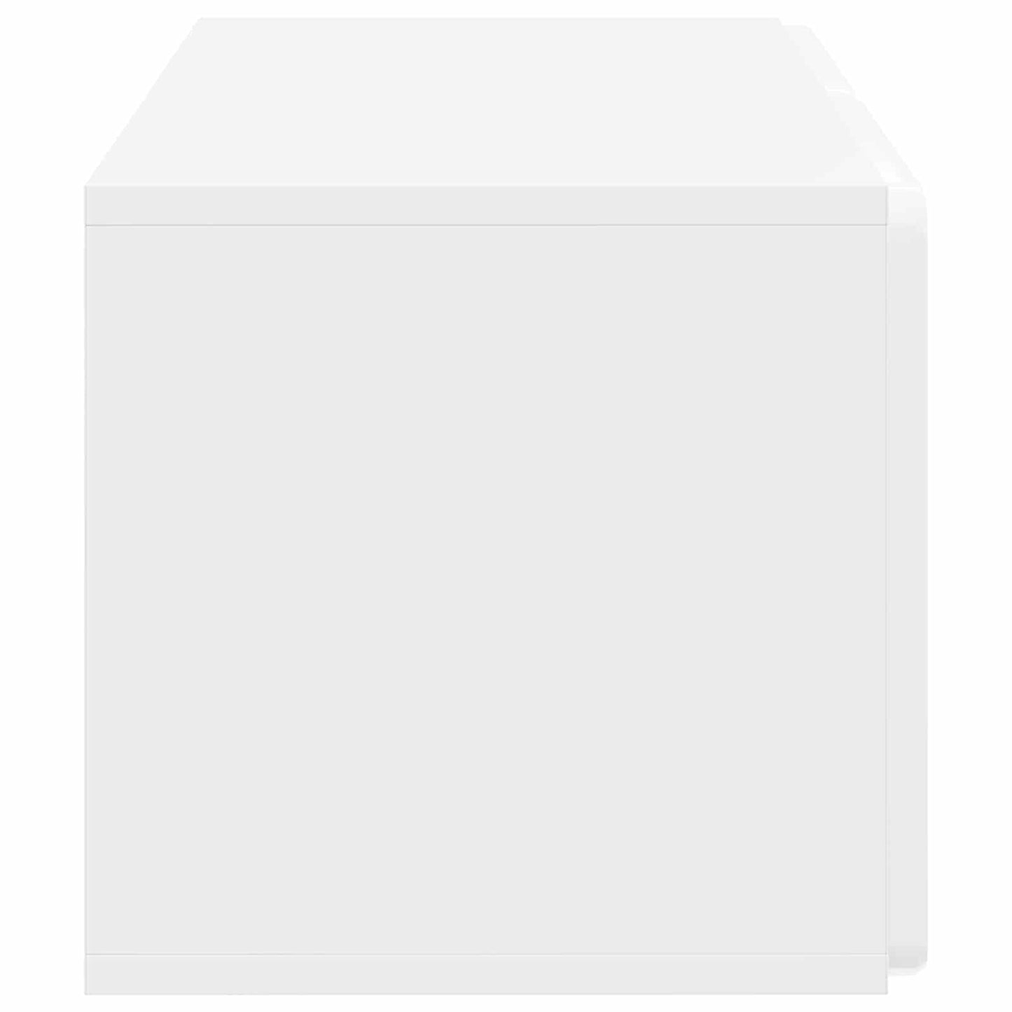 Mobile Porta TV da Muro 59,5 x 31 x 30 cm Bianco Lucido