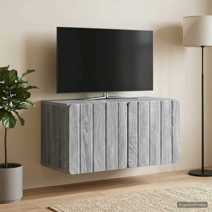 Mobile Porta TV da Muro 59,5 x 31 x 30 cm Sonoma grigio
