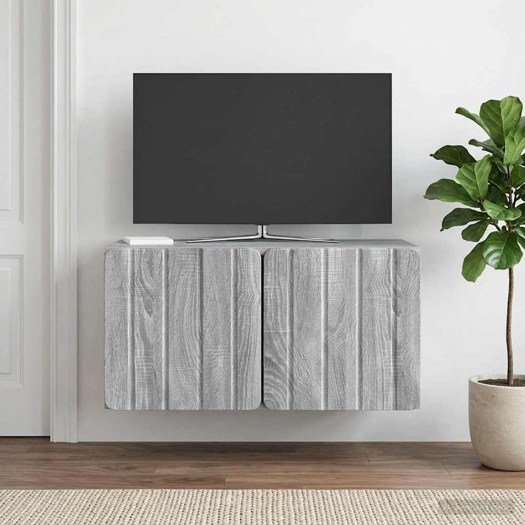Mobile Porta TV da Muro 59,5 x 31 x 30 cm Sonoma grigio