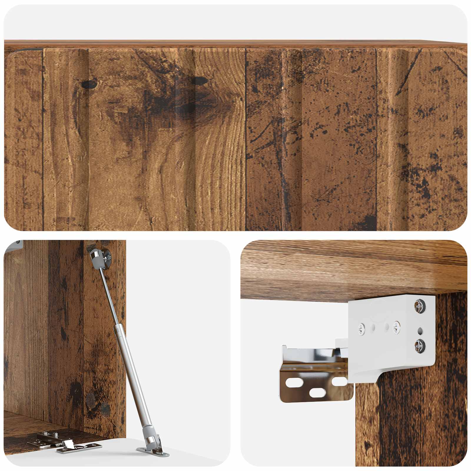 Mobile Porta TV da Muro Legno antico 59,5 x 31 x 30 cm | homemem39