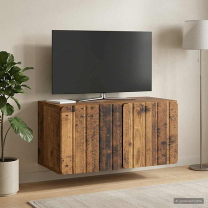 Mobile Porta TV da Muro 59,5 x 31 x 30 cm Legno antico