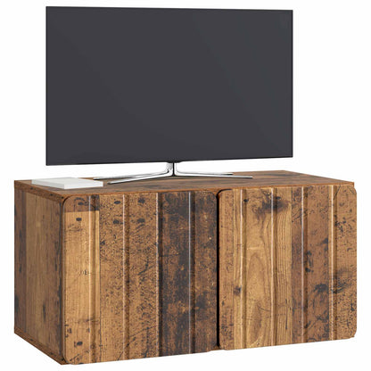 Mobile Porta TV da Muro 59,5 x 31 x 30 cm Legno antico