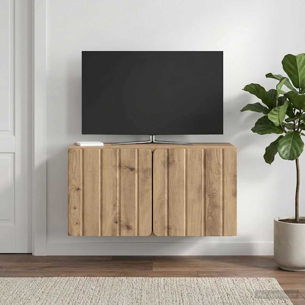 Mobile Porta TV da Muro 59,5 x 31 x 30 cm Rovere Artigianale