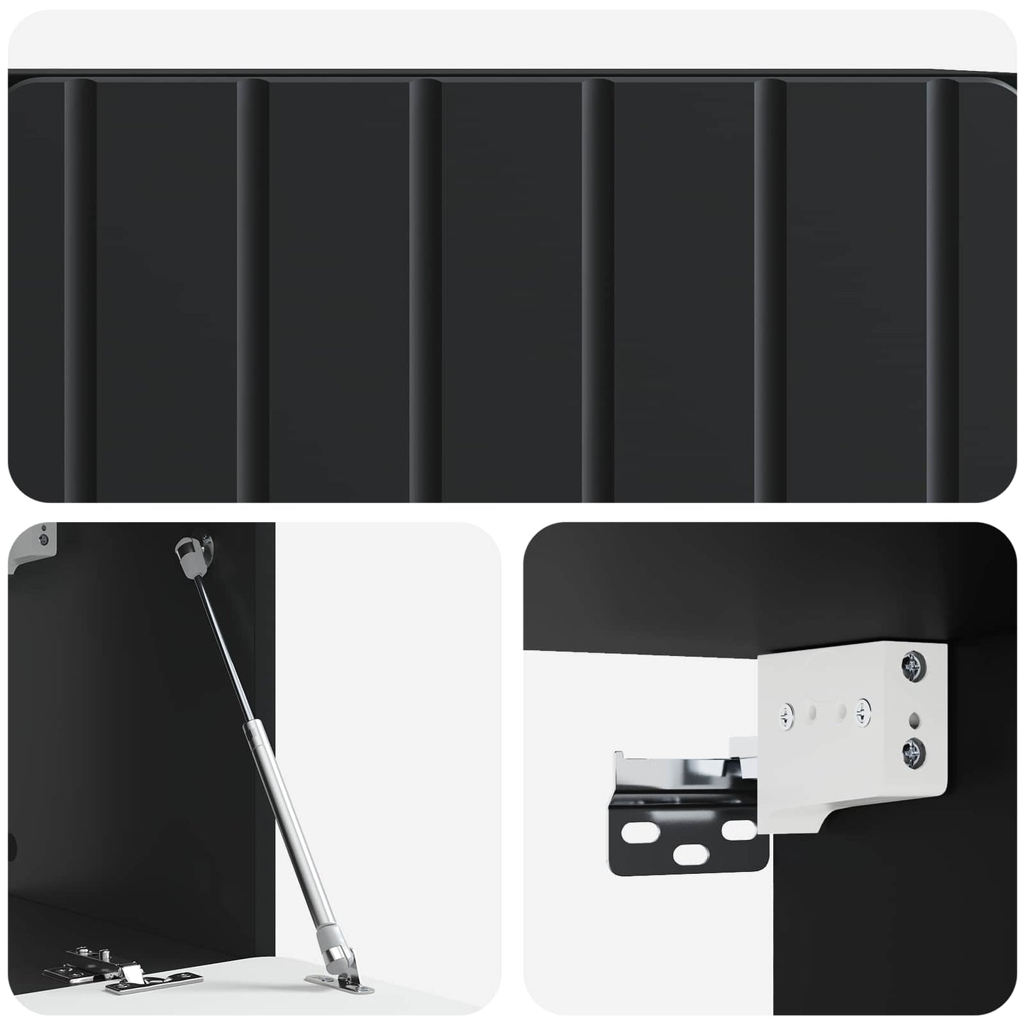 Mobile Porta TV da Muro Nero 78,5 x 31 x 30 cm | homemem39
