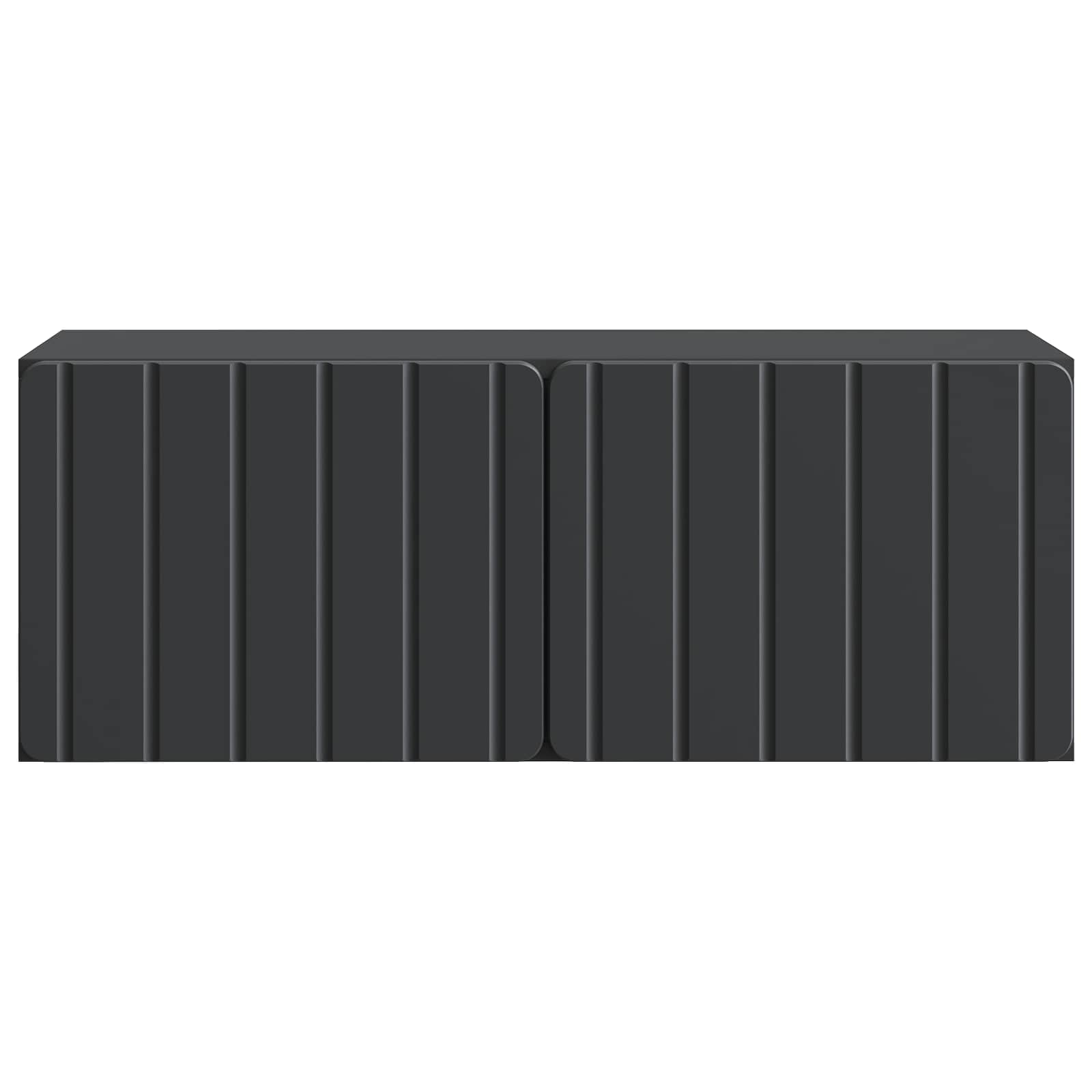 Mobile Porta TV da Muro Nero 78,5 x 31 x 30 cm | homemem39