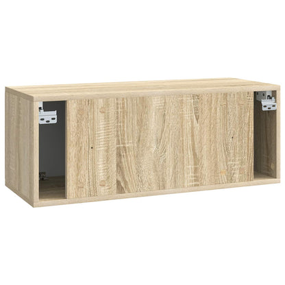 Mobile Porta TV da Muro 78,5 x 31 x 30 cm Rovere Sonoma