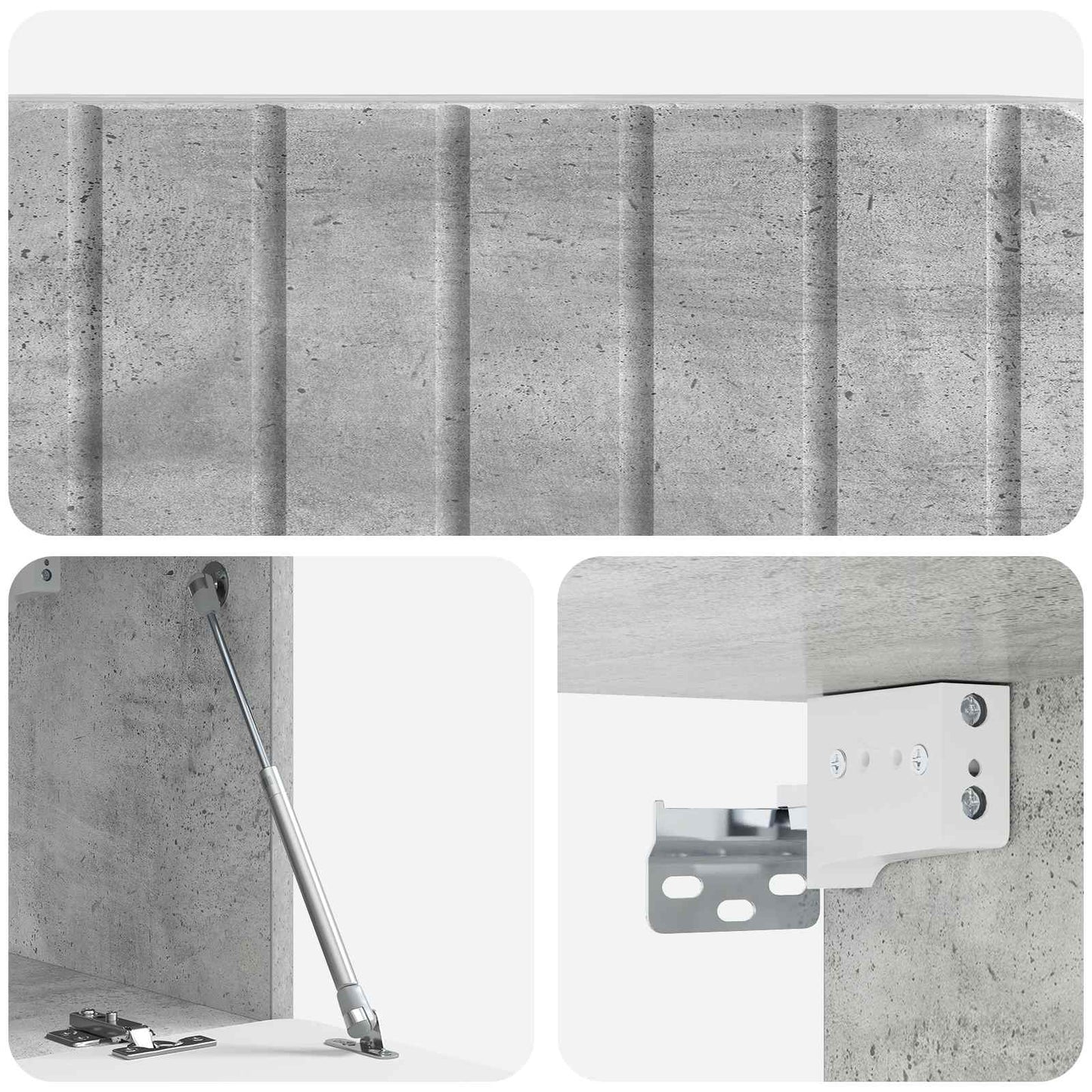 Mobile Porta TV da Muro Grigio Cemento 78,5 x 31 x 30 cm | homemem39