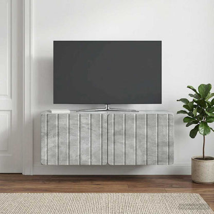 Mobile Porta TV da Muro 78,5 x 31 x 30 cm Grigio Cemento