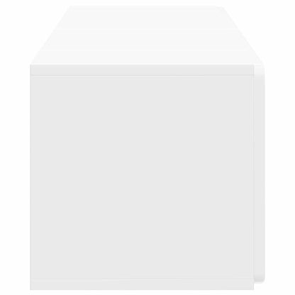 Mobile Porta TV da Muro Bianco Lucido 78,5 x 31 x 30 cm | homemem39