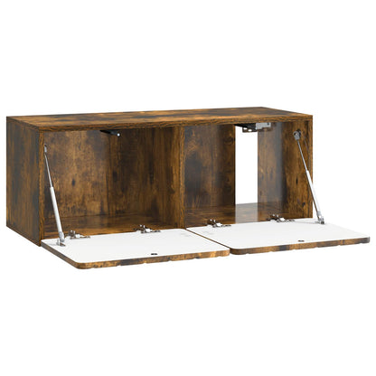 Mobile Porta TV da Muro Rovere Fumo 78,5 x 31 x 30 cm | homemem39