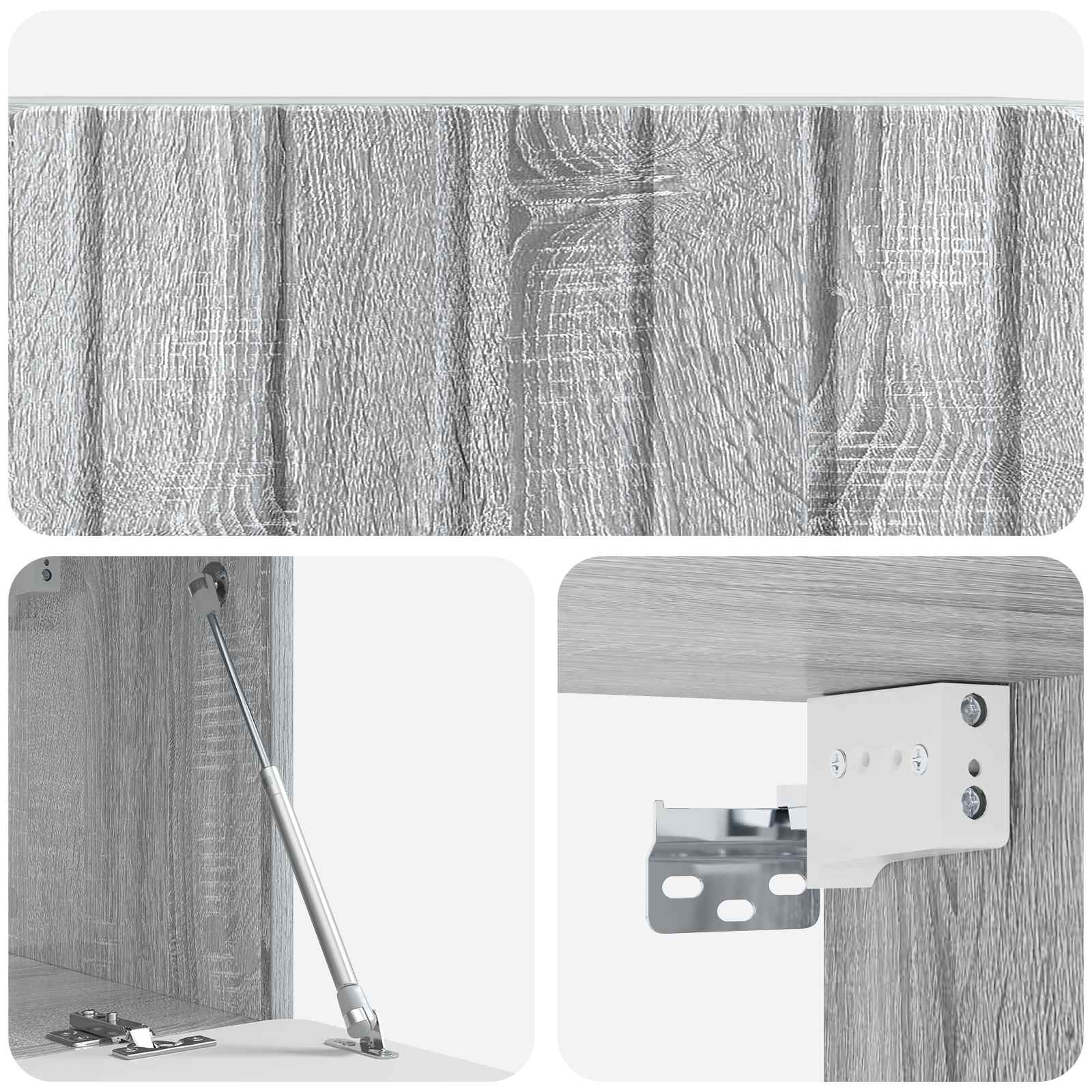 Mobile Porta TV da Muro Grigio Sonoma 78,5 x 31 x 30 cm | homemem39