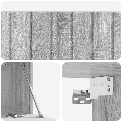 Mobile Porta TV da Muro 78,5 x 31 x 30 cm Sonoma grigio