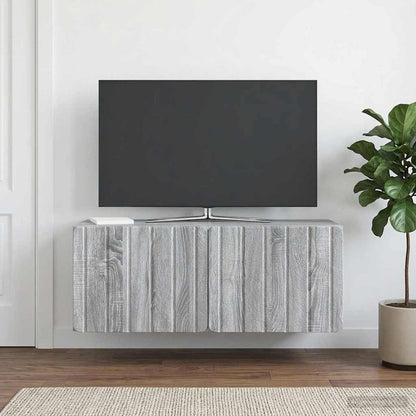 Mobile Porta TV da Muro 78,5 x 31 x 30 cm Sonoma grigio