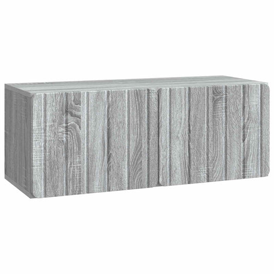 Mobile Porta TV da Muro Grigio Sonoma 78,5 x 31 x 30 cm | homemem39